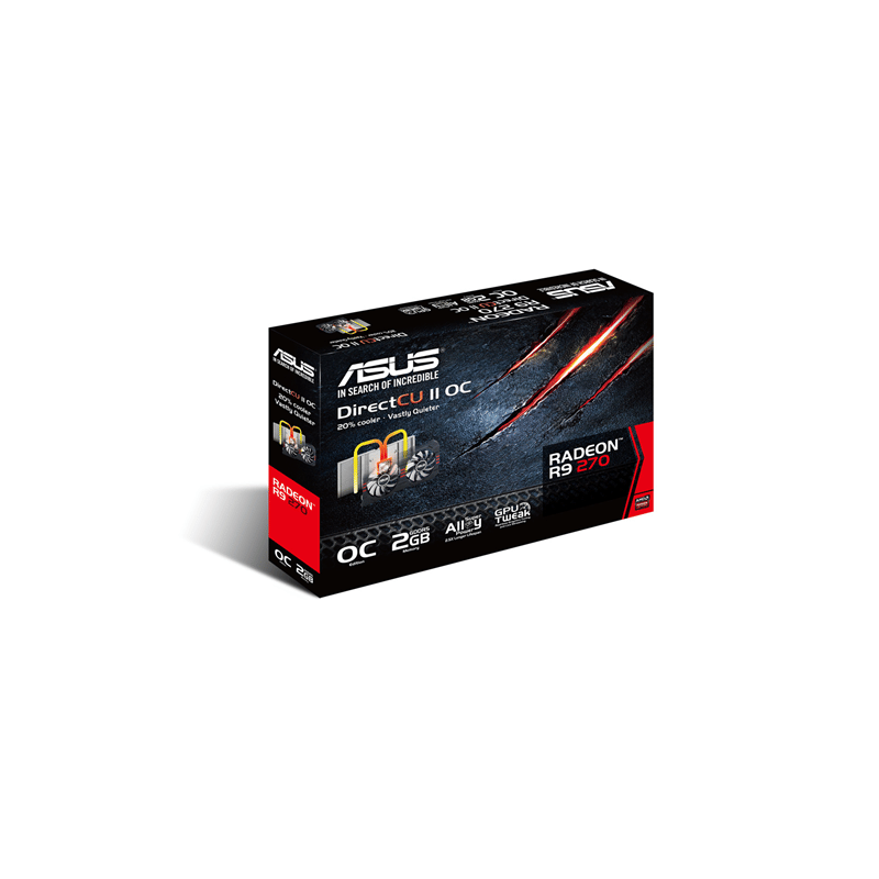Manufacturer Refurbished Asus R9 270 2GB DC2OC 28nm Graphics Card