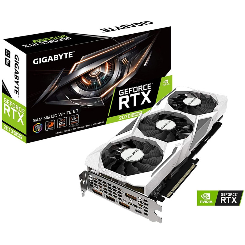 Gigabyte GeForce RTX 2070 Super OC White 8G Gaming Graphics Card