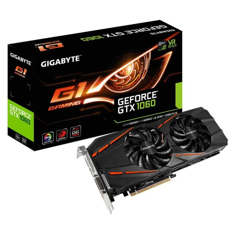 Manufacturer Refurbished Gigabyte GeForce GTX 1060 G1 3G Gaming Graphics Card