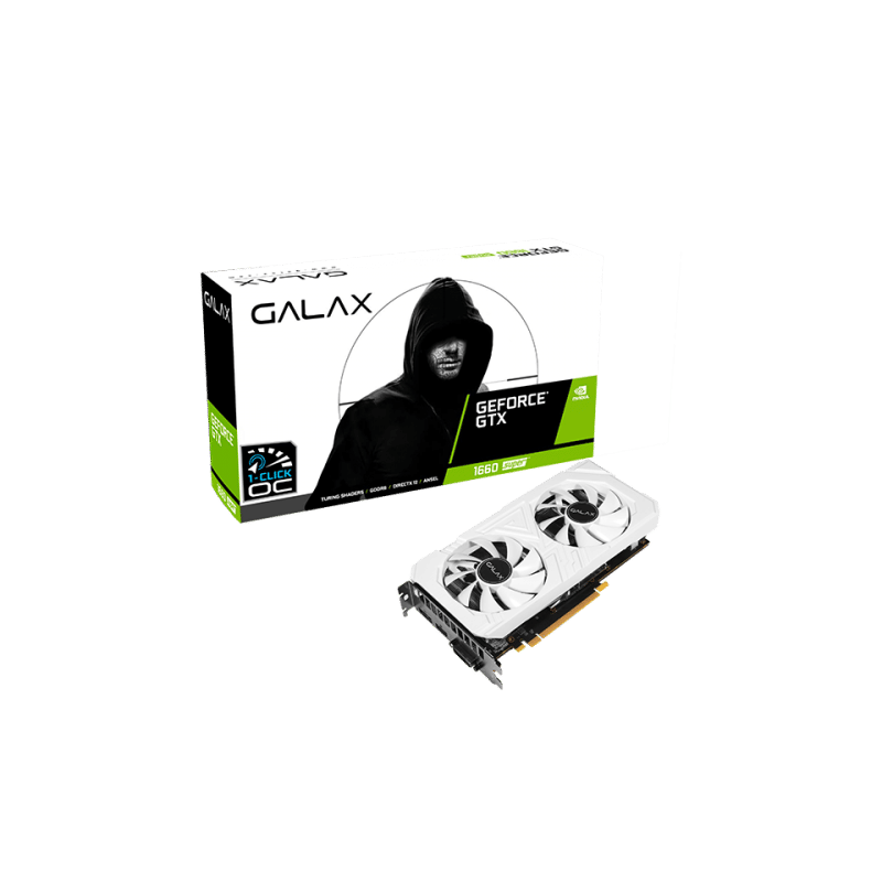 Galax GTX 1660 Super 6GB EX 1-Click OC Graphics Card - White