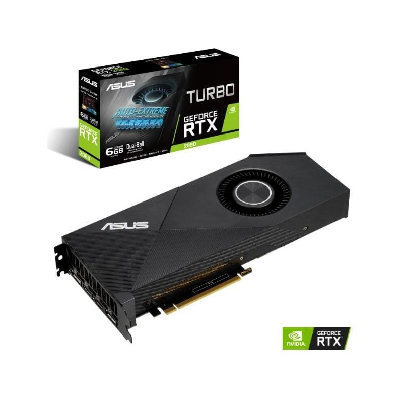Manufacturer Refurbished ASUS TURBO GeForce RTX 2060 6GB Graphics Card