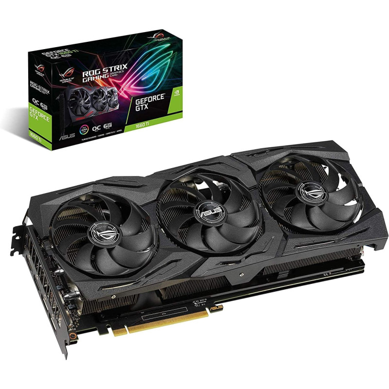 Manufacturer Refurbished ASUS ROG Strix GeForce GTX 1660 Ti OC 6GB Gaming Graphics Card