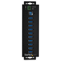 Startech 10-Port Industrial USB 3.0 Hub With Power Adapter