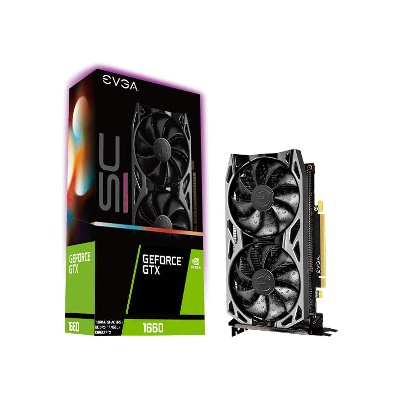 EVGA SC Ultra Gaming GeForce GTX 1660 6GB Graphics Card