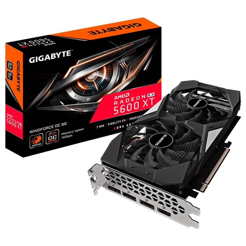 Gigabyte Radeon RX 5600 XT WindForce OC 6G Graphics Card - LHR