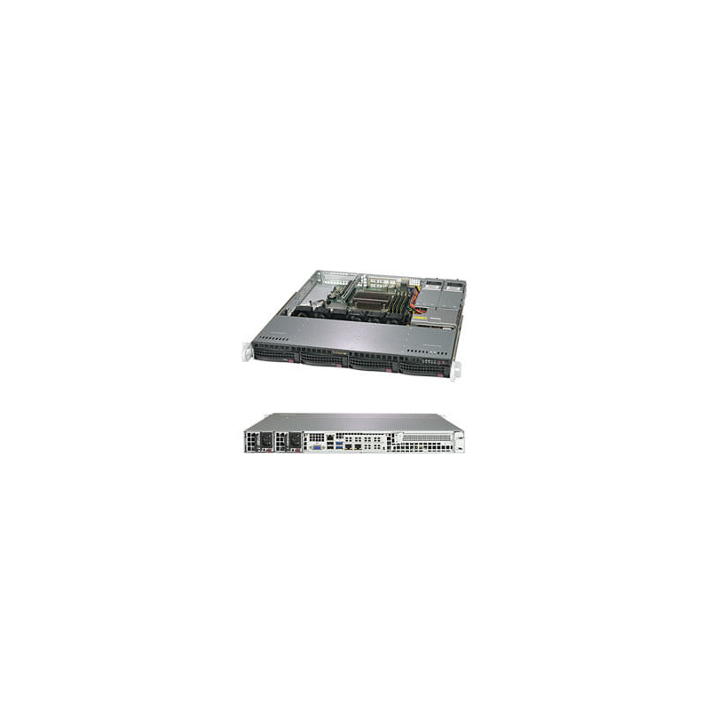 SuperMicro SuperServer 5019C-MR Intel C246 LGA 1151 (Socket H4) Rack (1U) Black