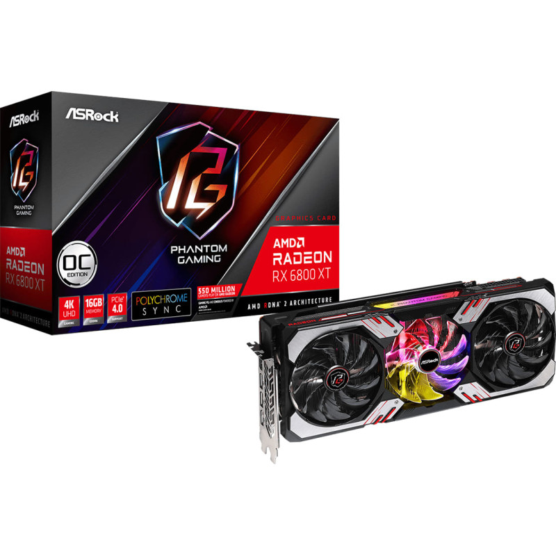 AsRock Phantom Gaming D Radeon RX 6800 XT 16G OC Graphics Card