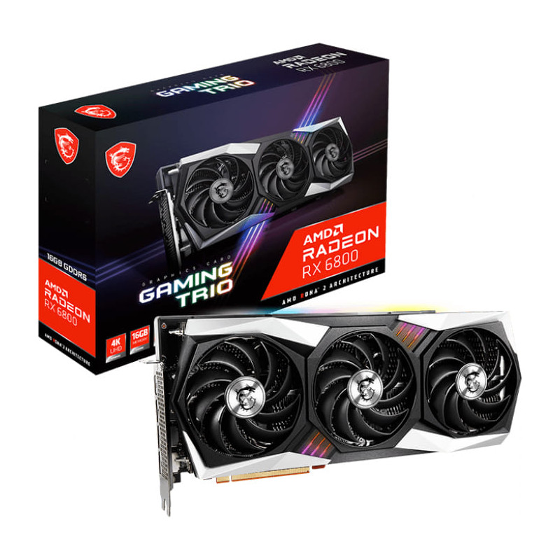 MSI GAMING Radeon RX 6800 Trio 16G Graphics Card