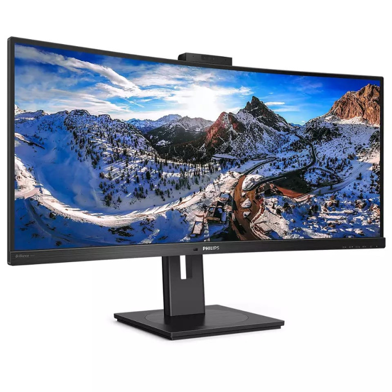Philips 346P1CRH 34" WQHD Ultrawide 100Hz Curved USB-C Webcam Monitor