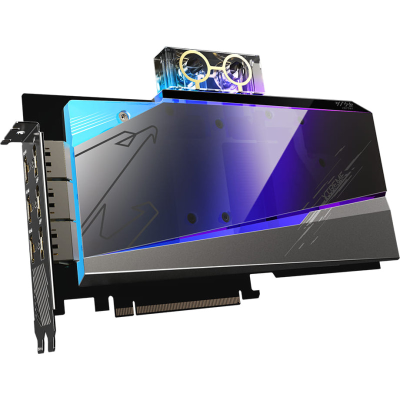 Gigabyte AORUS GeForce RTX 3080 XTREME WATERFORCE WB 10G Graphics Card - LHR