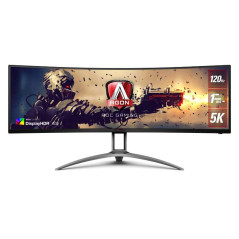 (Ex-Demo) AOC Super Ultra-Wide 49" 5K 120Hz 1ms HAS FreeSync Curved Monitor