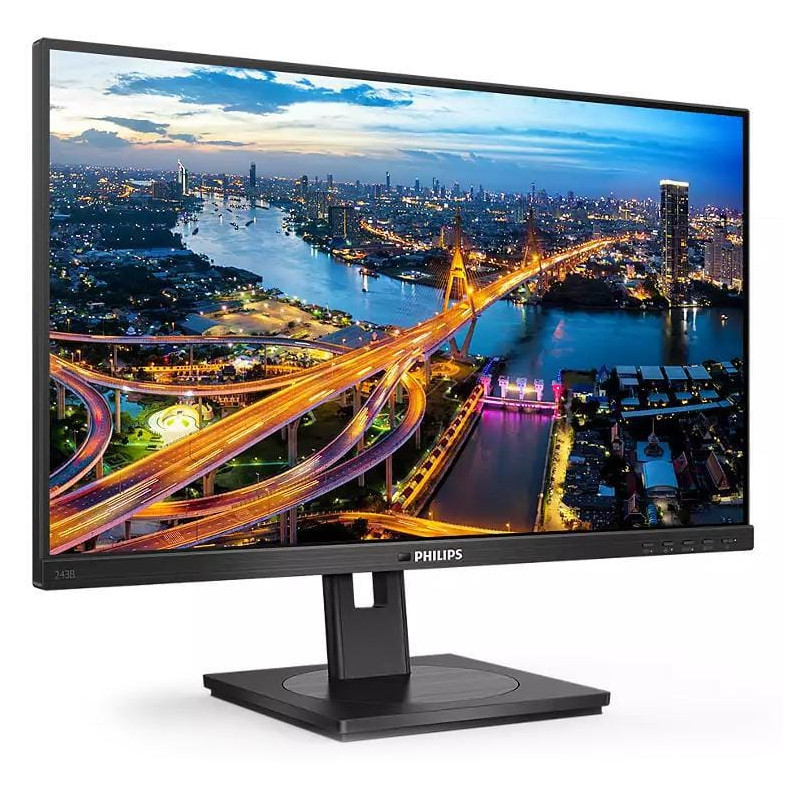 Philips 243B1 23.8" FHD USB-C Docking IPS 75Hz Adaptive Sync Height Adjustable Monitor