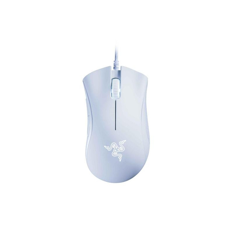 Razer DeathAdder Ergonomic Wired Gaming Mouse - White Edition