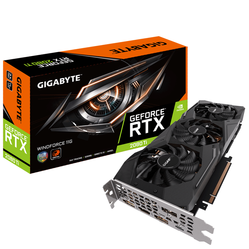 Manufacturer Refurbished Gigabyte GeForce RTX 2080 Ti WindForce 11G Graphics Card