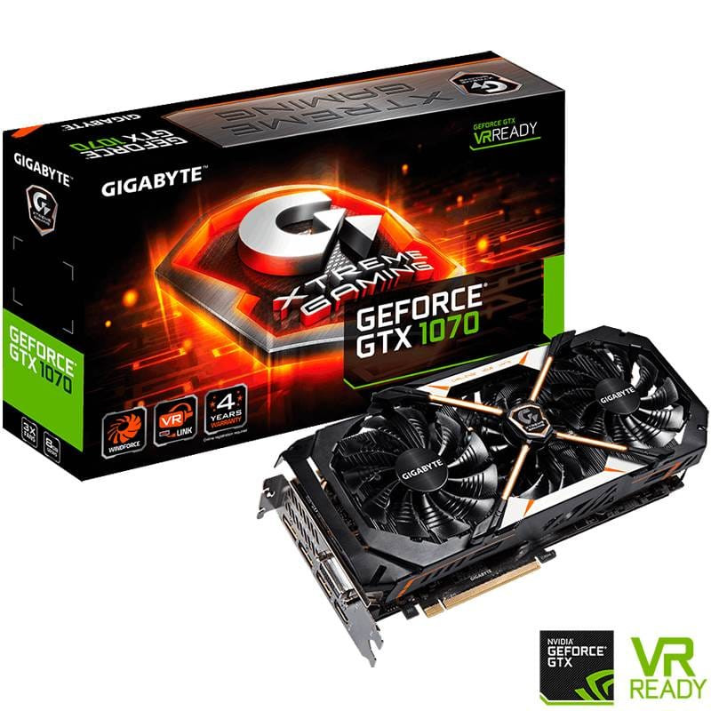 Manufacturer Refurbished Gigabyte GeForce GTX 1070 XTreme 8GD Graphics Card