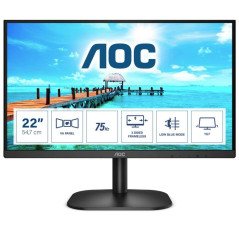 AOC 22B2HN 21.5" FHD 75Hz Low Blue Flicker Free Monitor