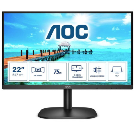 AOC 22B2HN 21.5" FHD 75Hz Low Blue Flicker Free Monitor