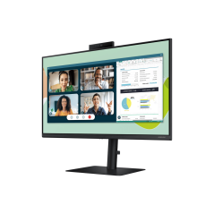 Samsung S4 24" Full HD IPS 75Hz Height Adjustable Monitor With Built-in Webcam