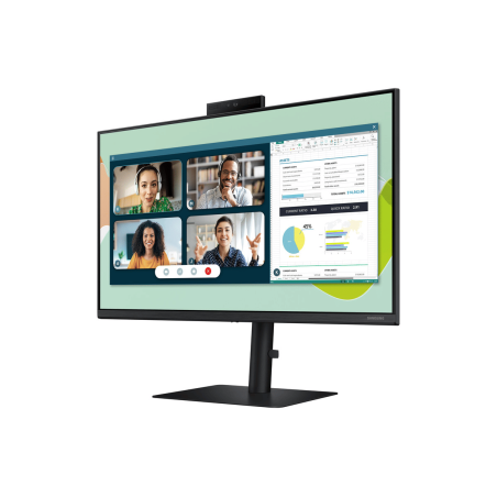 Samsung S4 24" Full HD IPS 75Hz Height Adjustable Monitor With Built-in Webcam