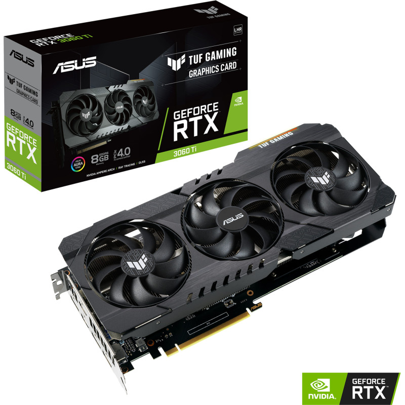 ASUS TUF Gaming GeForce RTX 3060 TI 8G V2 Graphics Card - LHR