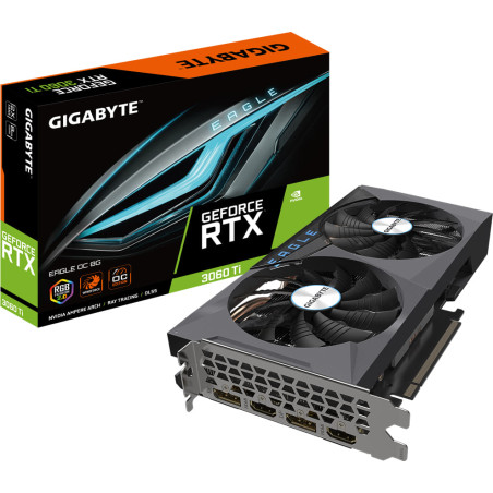 Gigabyte GeForce RTX 3060 Ti EAGLE OC 8G Graphics Card - LHR