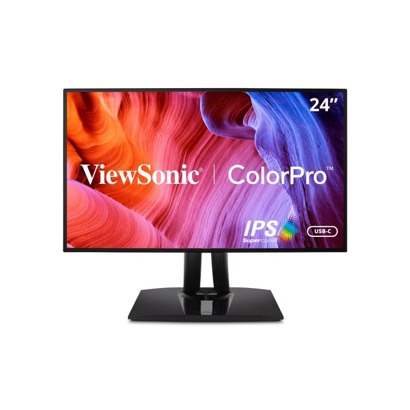 ViewSonic VP2468a 24" FHD IPS 75Hz sRGB USB-C Height Adjustable Monitor