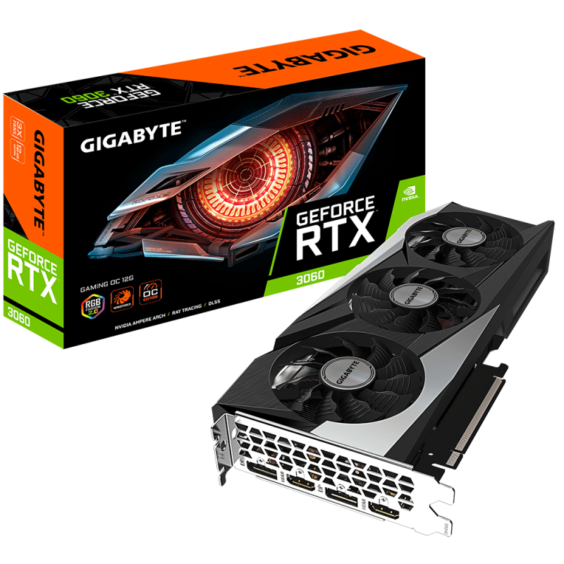 Manufacturer Refurbished Gigabyte GeForce RTX 3060 OC 12GD Graphics Card - LHR