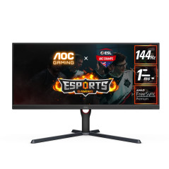 (Manufacturer Refurbished) AOC U34G3X 34" 3K IPS 144Hz 1ms FreeSync Premium Height Adjustable Monitor