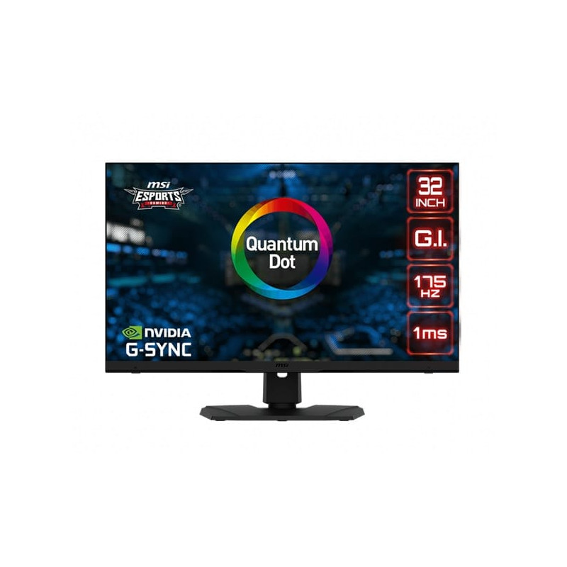 MSI MPG321QRF 32" WQHD IPS 1ms 175Hz Height Adjustable Gsync Monitor