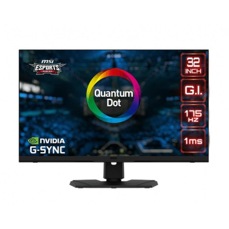 MSI MPG321QRF 32" WQHD IPS 1ms 175Hz Height Adjustable Gsync Monitor