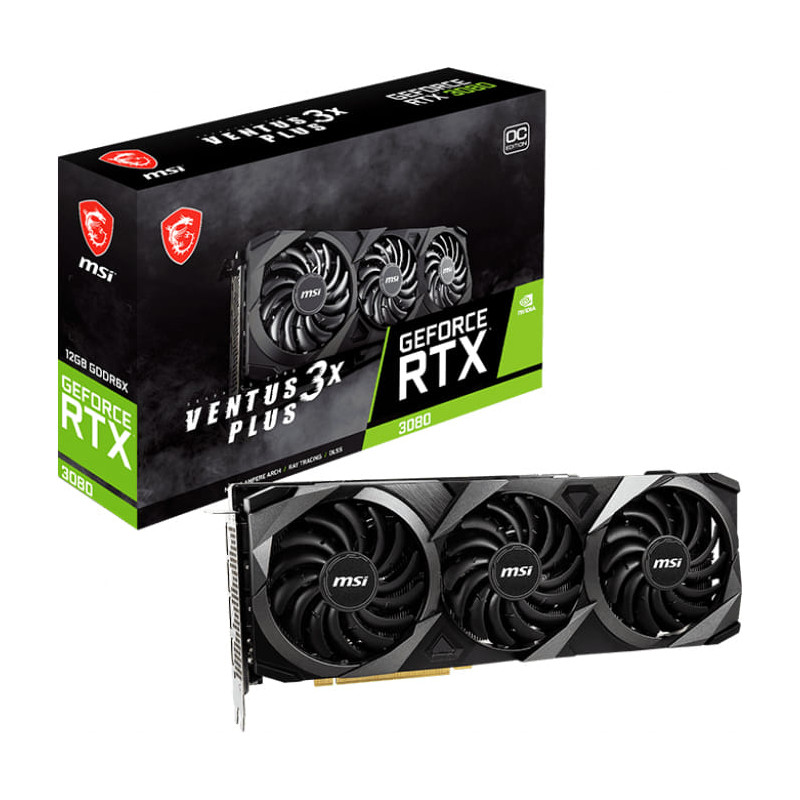 MSI VENTUS GeForce RTX 3080 3X PLUS 12G OC Graphics Card