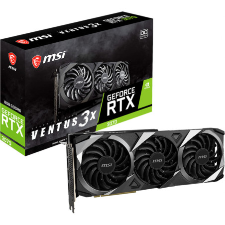 MSI VENTUS GeForce RTX 3070 3X 8G OC Graphics Card - LHR