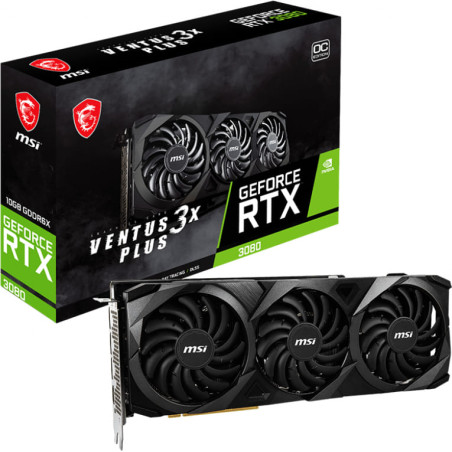 MSI VENTUS GeForce RTX 3080 3X Plus 10G OC Graphics Card - LHR