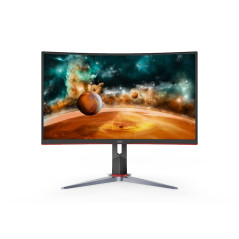 (Manufacturer Refurbished) AOC CQ27G2 27" 2K 1ms 144Hz Freesync Curved Height Adjustable Monitor