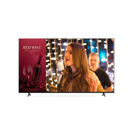 LG 86" 4K UHD LED 330Nits Commercial Display , 16/7 Operation, Inbuild TV Tunner, LG easy Content Management