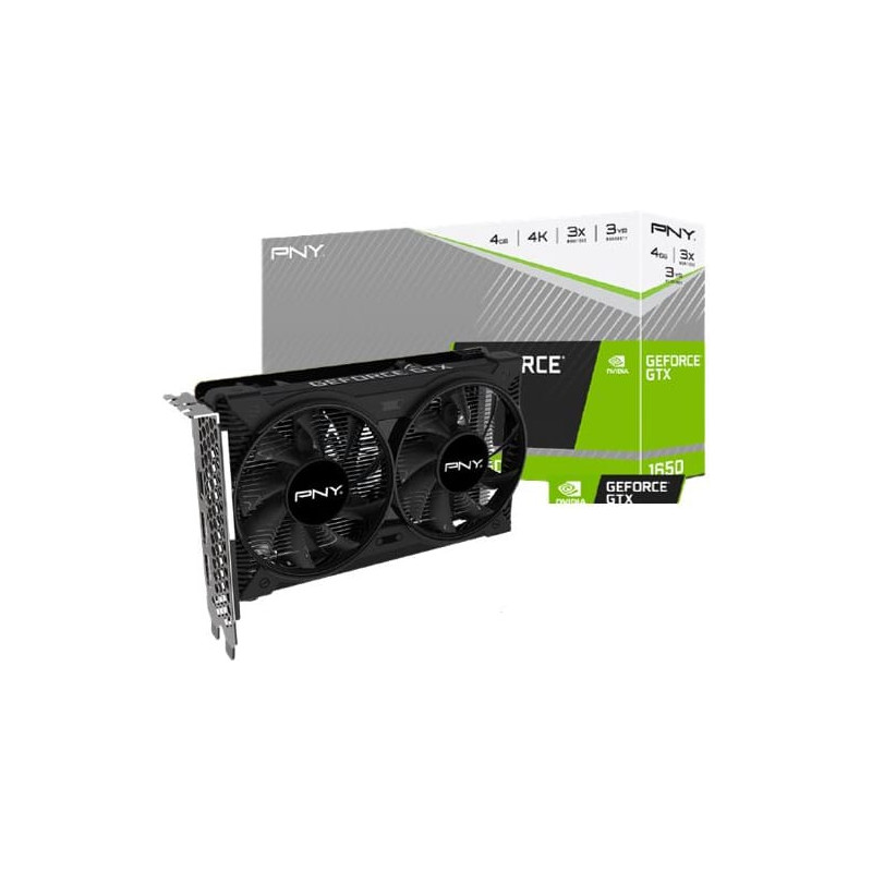 PNY GeForce GTX 1650 4GB GDDR6 Dual Fan Graphics Card