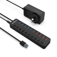 Simplecom CHU810 48W 10 Port USB 3.0 Hub and Charger