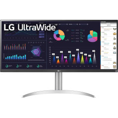 (Carton Damaged) LG 34WQ650 34" UltraWide FHD IPS 100Hz FreeSync HDR400 USB-C Height Adjustable Monitor