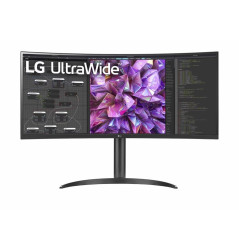 LG 34WQ75C-B 34" Ultrawide QHD IPS Curved Height Adjustable Monitor