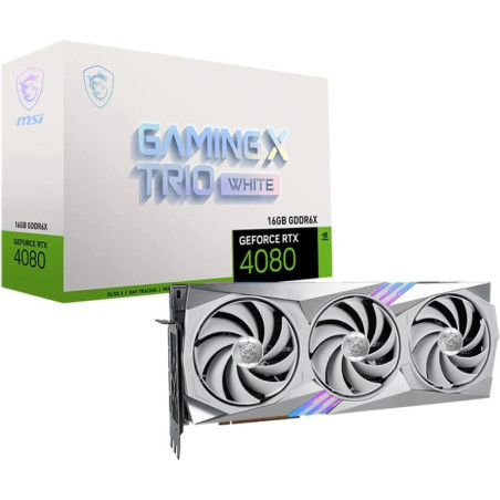 MSI GeForce RTX 4080 16GB Gaming X TRIO White Graphic Card