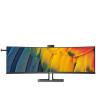 Philips 44.5" DQHD Curved 75Hz SuperWide 5K USB-C Docking Webcam VA Business Monitor