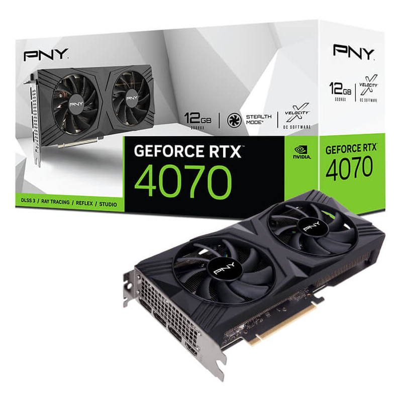 PNY GeForce RTX 4070 12GB VERTO Dual Fan Graphics Card