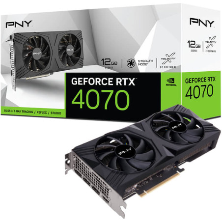 PNY GeForce RTX 4070 12GB VERTO Dual Fan Graphics Card