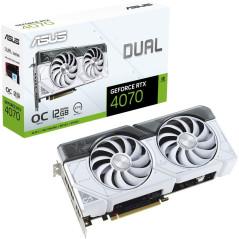 Asus Dual GeForce RTX 4070 12GB OC Edition Graphics Card - White