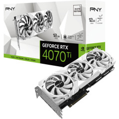 PNY GeForce RTX 4070 Ti 12GB LED Verto Graphics Card - White