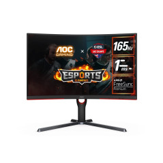 (Manufacturer Refurbished) AOC CQ27G3S 27" QHD 1ms 165Hz HDR Freesync Premium Curved Gaming Monitor