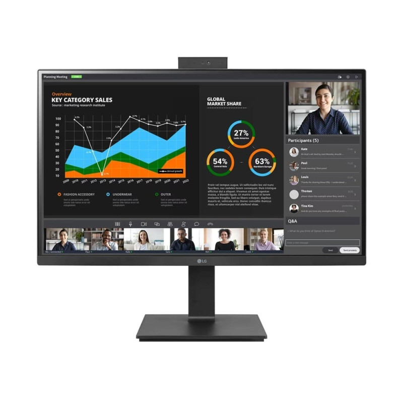 LG 27BQ75QC B 27" QHD IPS HDR USB-C 75Hz Monitor