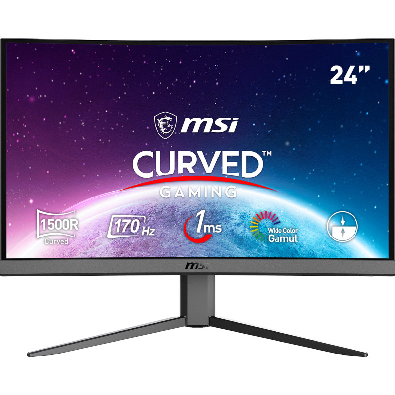 MSI G24C4 E2 24" FHD 1ms 170Hz FreeSync Curved Monitor