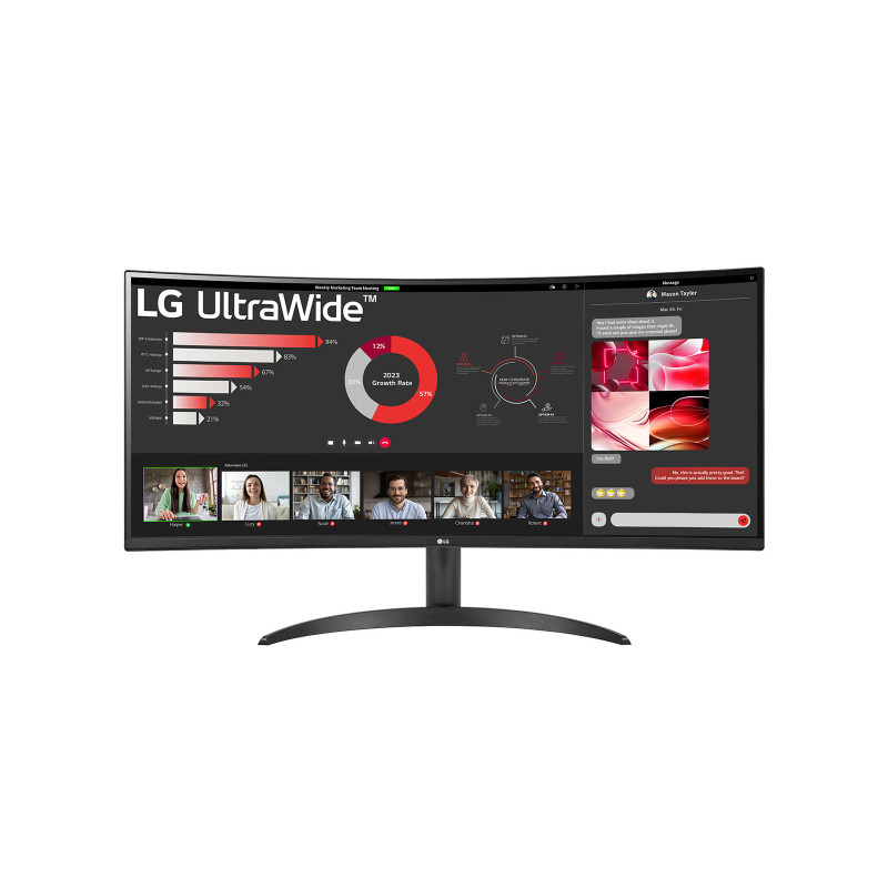 LG 34WR50QC-B 34" Ultrawide QHD HDR10 100Hz FreeSync Curved Monitor