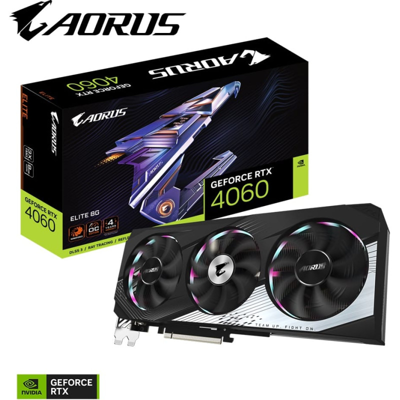 Gigabyte AORUS RTX 4060 Elite 8G GDDR6 Graphics Card